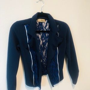 Lace Blue Jacket